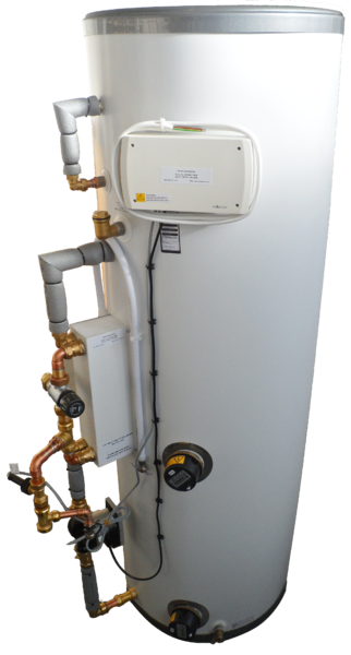 HEATBANK Pandora Electric The simplest hot water system there is to install, with thousands in London alone. Just 2 pipes, cold in and hot out, but capable of driving 100kW to multiple taps. More....